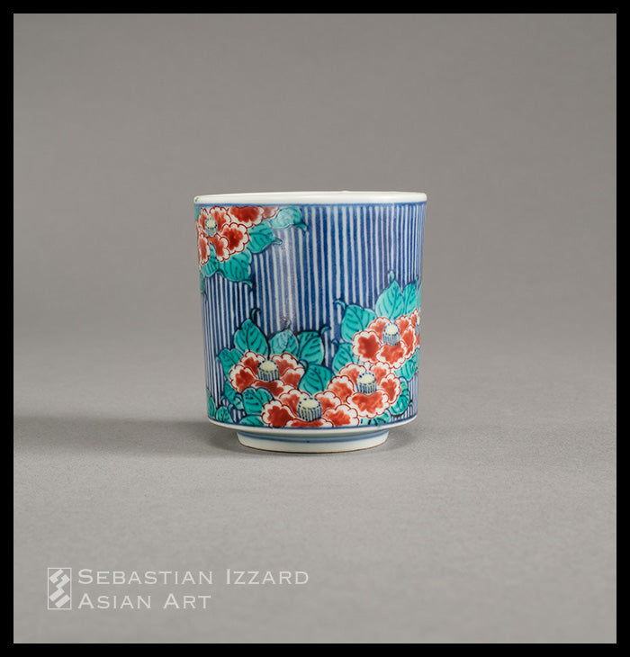 FOOD BOWL (<i>MUKŌZUKE</i>) WITH DESIGN OF CAMELLIA BLOSSOMS