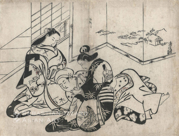 TORII KIYONOBU (1664–1729) Scenes of Lovemaking Set of eleven woodblock prints: sumizuri-e, a number with slight hand-coloring; oban yoko-e, each 36.8 x 27.9 cm