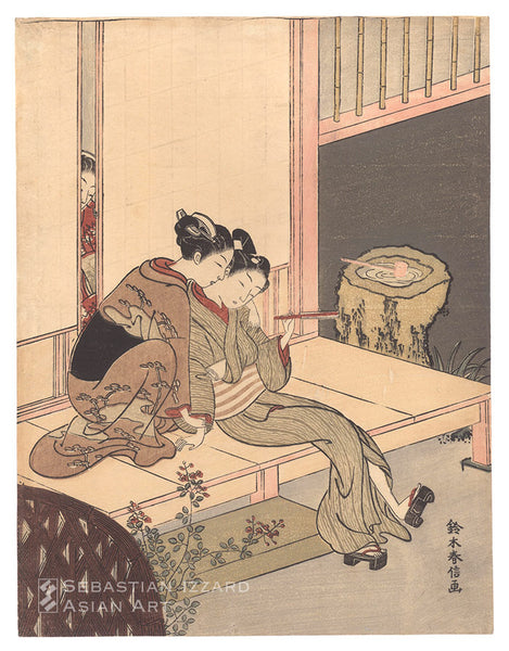 A Courtesan Whispering to a Young Man