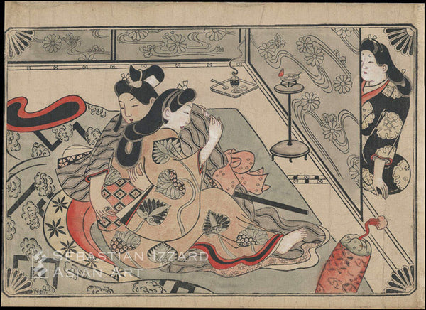SUGIMURA JIHEI (active 1681–97) Scenes of Lovemaking Set of twelve woodblock prints: sumizuri-e, hand-colored; oban yoko-e, each 25.4 x 35.6 cm