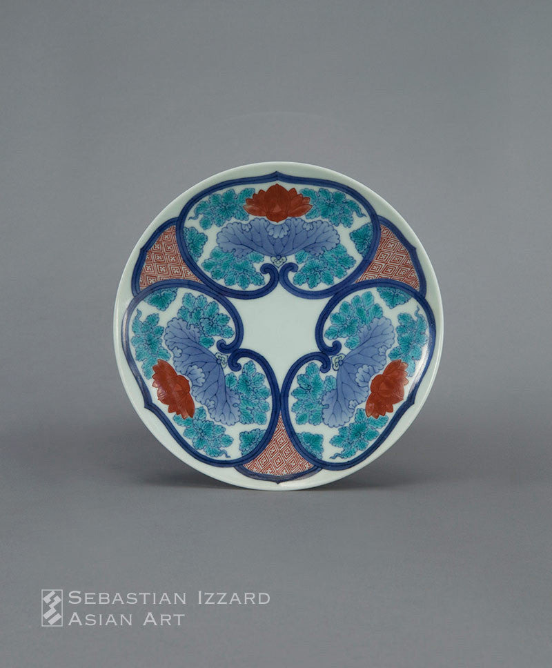 Porcelain Dish with Mallow Design