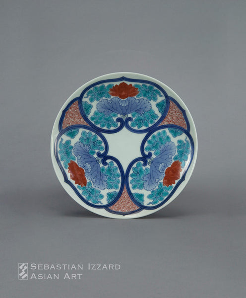 Porcelain Dish with Mallow Design