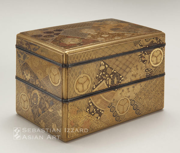 Two-tiered Rectangular Lacquer Box Edo period, late 18th century 7.9 x 12.4 x 8.3 cm