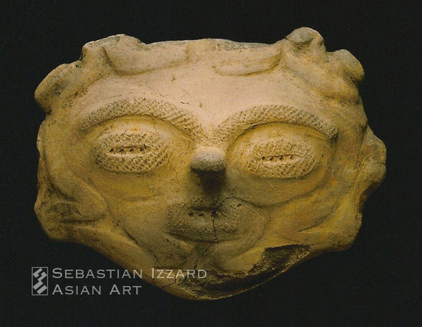 Dogu Head Earthenware, Final Jomon period, 1000–400 BCE, 9.5 x 11.8 cm