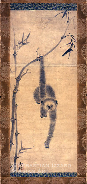 Sesson Shokei (1504–89?) Gibbon Hanging scroll, ink on paper, 51.8 x 34.1 cm.
